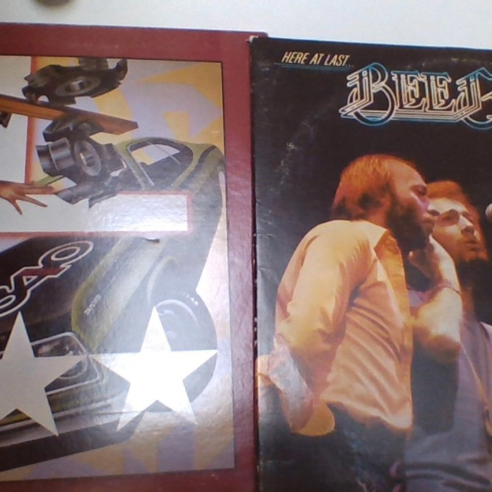 The BeeGees record and The Cars record